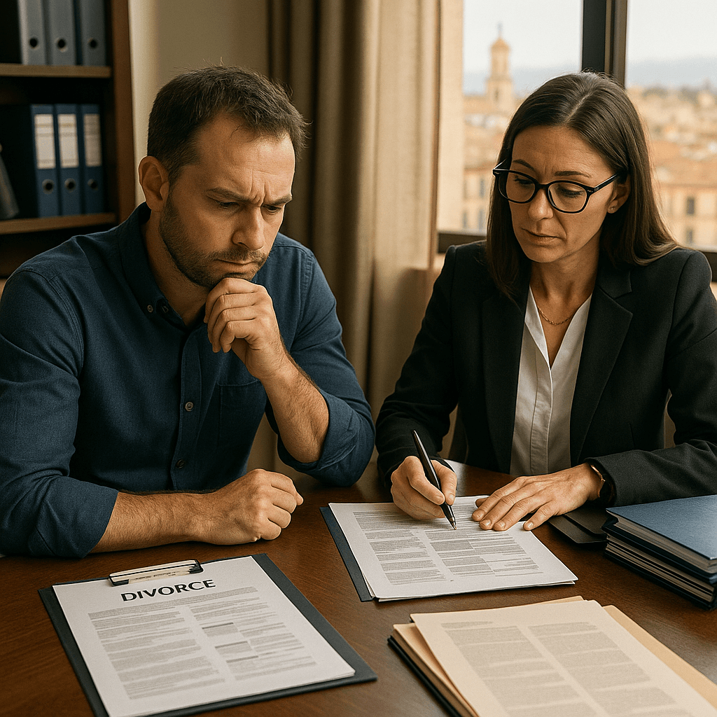 Caso de divorcio contencioso
