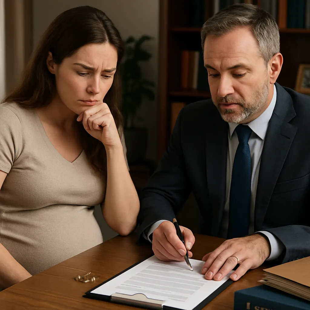 ¿Se puede solicitar divorcio estando embarazada?